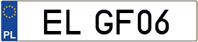 Truck License Plate
